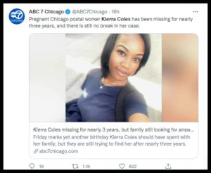 Missing Chicago Postal Worker Kierra Cole's Parents Still Searching Cole