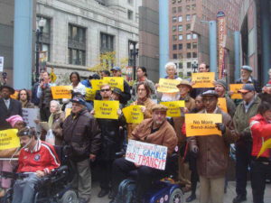 CTA Commuters Protest About the Reoccurring Transportation Problems CTA