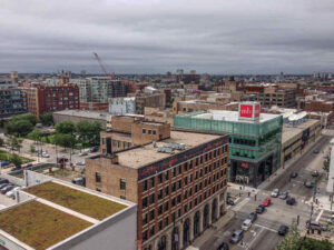 Greektown, where one of the migrant shelters will reopen
