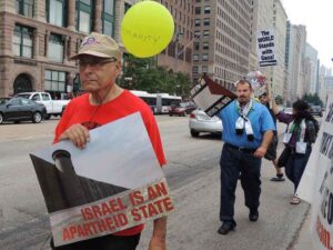 Skokie Rallies for Israel and Palestine Break Out in Violence Skokie