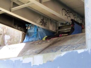 Viaduct Clearing of West Loop Homeless Camps viaduct